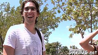 Handsome Dude Engages in Lusty Wild Cock Sucking