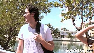 Handsome Dude Engages in Lusty Wild Cock Sucking