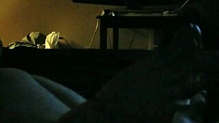 My wife gives a gentle handjob in pov