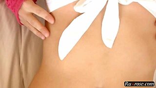 striped panties solo hd brunette relaxes with gentle self-touch in hd 1080p 720p