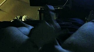 My wife gives a gentle handjob in pov