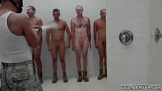 Check out this gay military hazing and fucking in showers!