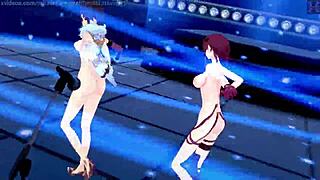 Genshin Impact MMD Animation Featuring Yelan And Kafka