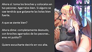 Feel the Intense Femdom Domination in This JOI CEI Hentai Anime with Audio and Text in Spanish
