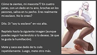 Feel the Intense Femdom Domination in This JOI CEI Hentai Anime with Audio and Text in Spanish
