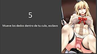 Feel the Intense Femdom Domination in This JOI CEI Hentai Anime with Audio and Text in Spanish