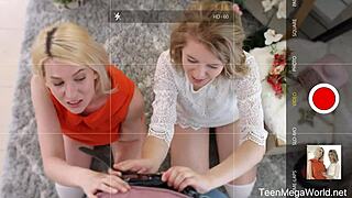 Hey, Aurora B and Clockwork Victoria get wild with cum facials in threesome