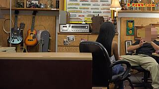 busty ghetto drilled by pawn keeper