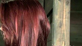 My pierced redhead sub craves flogging and intense toy play