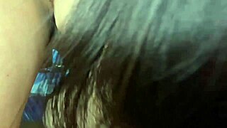 Latina milf with big tits craves interracial blowjob after smoking.