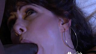 As Alexandra Silk’s big white ass receives intense choking and full body blow job action