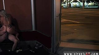 Valerie sucks nipples roughly outdoors.