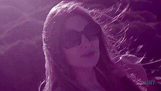 Petite Talia Mint Masturbates on Public Beach