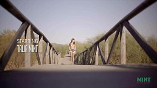 Petite Talia Mint Masturbates on Public Beach