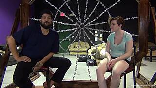 Can this busty redhead handle being tied and teased?