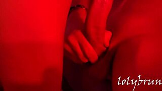 I console myself with a big red dildo