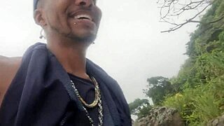 Amanda Souza experiences her first nudist beach in Rio de Janeiro.