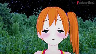 Misty: Big boobs gives a POV blowjob