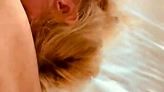 Wife enjoys double pleasure with blowjob and dildo in her pussy