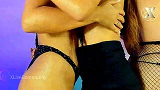 oh yeah, the lesbian party gets hot with ass and tit play