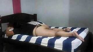 Spying on my best friend's wife, her big ass riding me to orgasm before he arrives