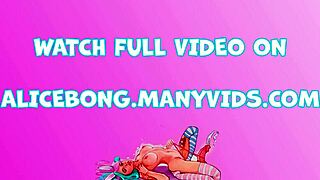 Juicy Goth Alicebong Takes Cock in Pussy After Stream