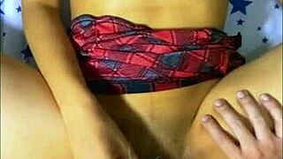 Petite latina teen seduces shy guy