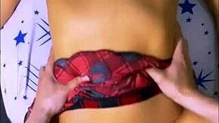 Petite latina teen seduces shy guy