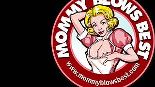 ¿Esta MILF seguirá chupando al hijastro para silenciarlo?