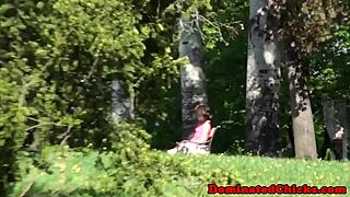 i saw the petite euro sub tied up in bondage