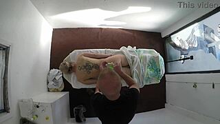 Kristi Love Performs Overhead Massage Technique.