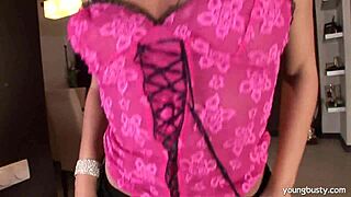 young busty angelica fucks a dildo hard