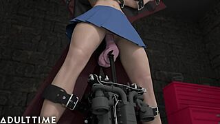 Giantess Milf Professor in Hentai Bondage Action