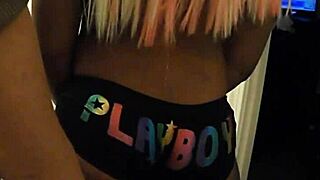 The cute ebony teen 18+ gets a firm spanking