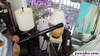 Sexy Gf Pounded by Pawn Dude as Bf Watches