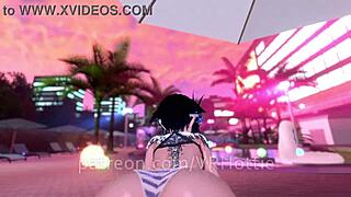 poolside wet fuck pov lap dance 💦