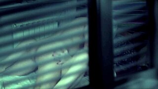 My cheating girlfriend gets fucked from behind in our bed with hidden camera