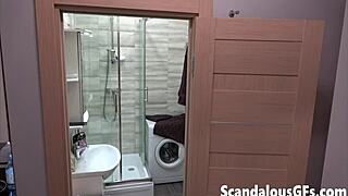 my nude ex-girlfriend refreshing in the shower