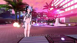 poolside wet fuck pov lap dance 💦