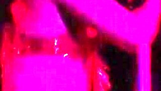 Mi esposa's first seductive dance on table stage