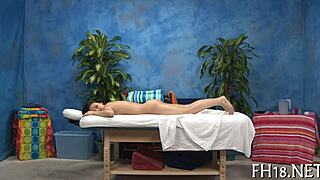 Ravishing babe enjoys passionate massage