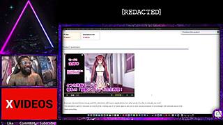 Hypno anime waifu trains cock and pussy with toys in game