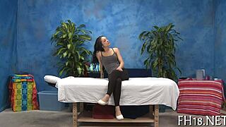 Ravishing babe enjoys passionate massage
