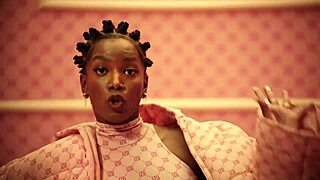 Iza is so sexy and semi-naked, ready for lesbian tits and blowjob fun.