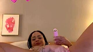 Slutty Lightskin Ebony Shows Off Oiled Body