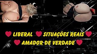 Marquinha's Natural Tits Amateur Fuck