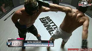 Inked blonde slut gets cumshot on natural tits!