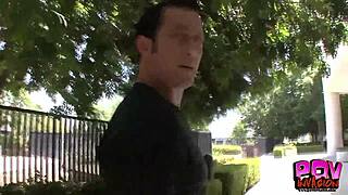 Hot blonde singer Briana gets POV fucked with blowjob, handjob, and cowgirl riding