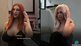 Bound teen babe almost caught.