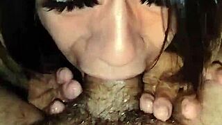 i watch my latina girlfriend deepthroat my monster cock at home